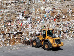 Baled waste paper