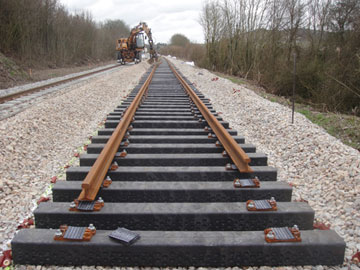 plastic composite rail sleepers