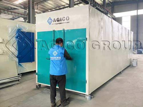 Box-type egg tray dryer