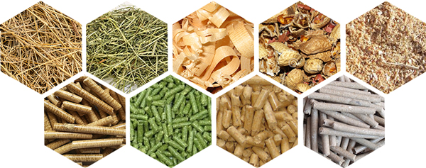 biomass materials and pellets