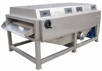 brush and spray cleaning machine