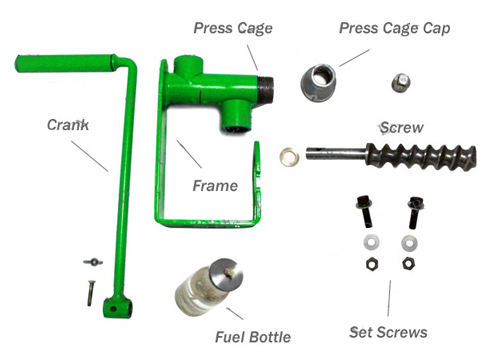 manual oil press structure