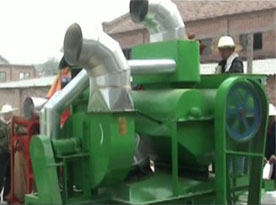 peanut shelling machine processing