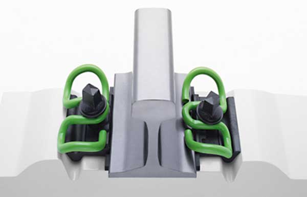 rail clip in rail fastening system