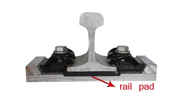 Rail pads for SKL rail fastening system