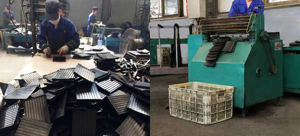 rail pads production process