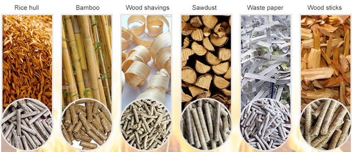 raw materials for biomass pellet mill